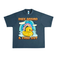 Midnight Navy duck around and find out Urban Heavy Tee - MaliasSmallBusiness