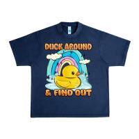 Navy duck around and find out Urban Heavy Tee - MaliasSmallBusiness