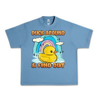 Pebble Blue duck around and find out Urban Heavy Tee - MaliasSmallBusiness