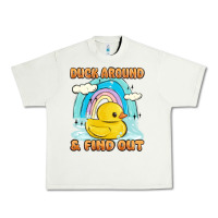 Pistachio duck around and find out Urban Heavy Tee - MaliasSmallBusiness