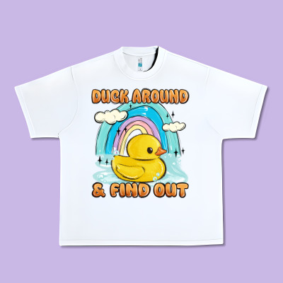 Duck Around And Find Out Urban Heavy Tee Designed By Maliassmallbusiness