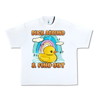 White duck around and find out Urban Heavy Tee - MaliasSmallBusiness