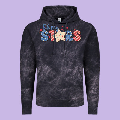Oh My Stars Vintage Hoodie Designed By Maliassmallbusiness