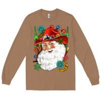 Toasted Coconut Cowboy Santa Long Sleeve Tee - NancyCooperArtShop