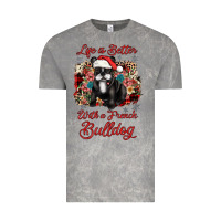 Cloud Rock christmas life is better with a french bulldog Vintage Tee - JahusDesignShop