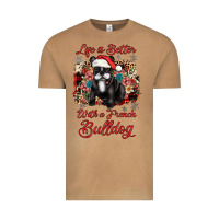 Vintage Camel christmas life is better with a french bulldog Vintage Tee - JahusDesignShop