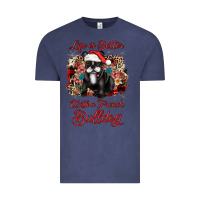 Vintage Denim christmas life is better with a french bulldog Vintage Tee - JahusDesignShop