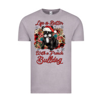 Vintage Zinc christmas life is better with a french bulldog Vintage Tee - JahusDesignShop