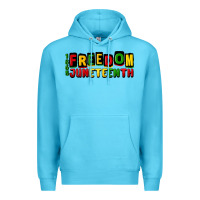Ocean Blue freedom juneteenth Premium Hoodie - CowGirlArtShop