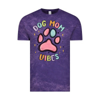Cloud Purple dog mom vibes Vintage Tee - MaliasSmallBusiness