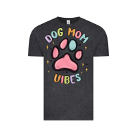 Vintage Black dog mom vibes Vintage Tee - MaliasSmallBusiness