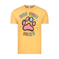 Vintage Mustard dog mom vibes Vintage Tee - MaliasSmallBusiness