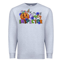 Heather Grey candy inspector Premium Sweatshirt - CowGirlArtShop