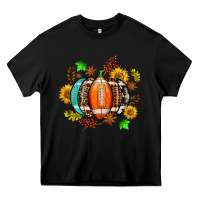Black fall football sunflower and fall Heavy Core Tee - AdoDesignShop