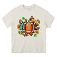 Cream fall football sunflower and fall Heavy Core Tee - AdoDesignShop