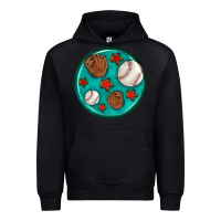 Black baseball with sunflower round earrings Urban Hoodie - BundleAndBundleShop