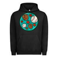 Pigment Black baseball with sunflower round earrings Urban Hoodie - BundleAndBundleShop