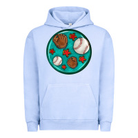 Pigment Grape Ice baseball with sunflower round earrings Urban Hoodie - BundleAndBundleShop