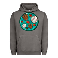 Pigment Tornado baseball with sunflower round earrings Urban Hoodie - BundleAndBundleShop