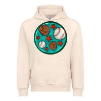 Sandshell baseball with sunflower round earrings Urban Hoodie - BundleAndBundleShop