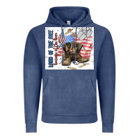Vintage Denim land of the free Vintage Hoodie - MaliasSmallBusiness