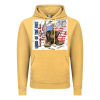 Vintage Mustard land of the free Vintage Hoodie - MaliasSmallBusiness
