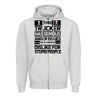 Dove Grey TRUCKER Zipper Hoodie - Bettercallsaul