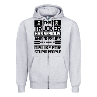 Heather Grey TRUCKER Zipper Hoodie - Bettercallsaul
