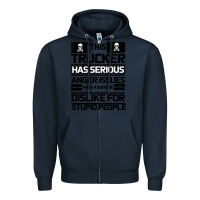 Navy TRUCKER Zipper Hoodie - Bettercallsaul