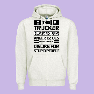 Trucker Zipper Hoodie Designed By Bettercallsaul