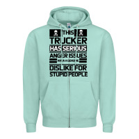 Seafoam TRUCKER Zipper Hoodie - Bettercallsaul