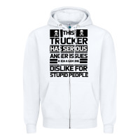 White TRUCKER Zipper Hoodie - Bettercallsaul