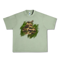 Oil Green camouflage glitter patch Urban Heavy Tee - AdoDesignShop