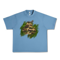 Pebble Blue camouflage glitter patch Urban Heavy Tee - AdoDesignShop