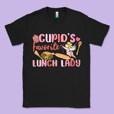 Cupid's Favorite Lunch Lady Classic Tee Designed By Maliassmallbusiness