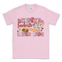 Bubblegum Pink cupid's favorite lunch lady Classic Tee - MaliasSmallBusiness