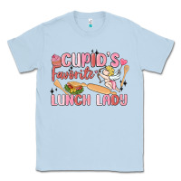 Dusty Blue cupid's favorite lunch lady Classic Tee - MaliasSmallBusiness