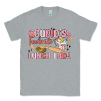 Heather Grey cupid's favorite lunch lady Classic Tee - MaliasSmallBusiness
