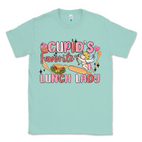 Seafoam cupid's favorite lunch lady Classic Tee - MaliasSmallBusiness