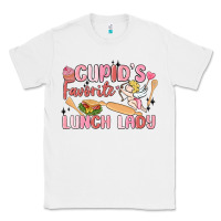 White cupid's favorite lunch lady Classic Tee - MaliasSmallBusiness