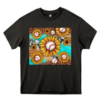 Asphalt baseball leopard turquoise sunflower Heavy Core Tee - JahusDesignShop