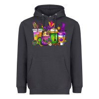 Smoke mardi gras coffee cups cowgirl Heavyweight Hoodie - CowGirlArtShop
