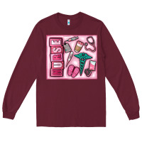 Burgundy nurse Long Sleeve Tee - MaliasSmallBusiness