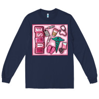 Navy nurse Long Sleeve Tee - MaliasSmallBusiness
