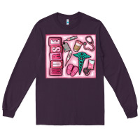 Plum nurse Long Sleeve Tee - MaliasSmallBusiness