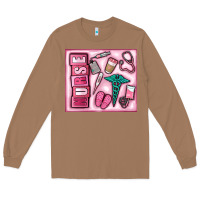 Toasted Coconut nurse Long Sleeve Tee - MaliasSmallBusiness
