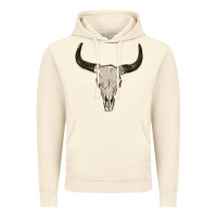Vintage Artic cow skul Vintage Hoodie - MaliasSmallBusiness
