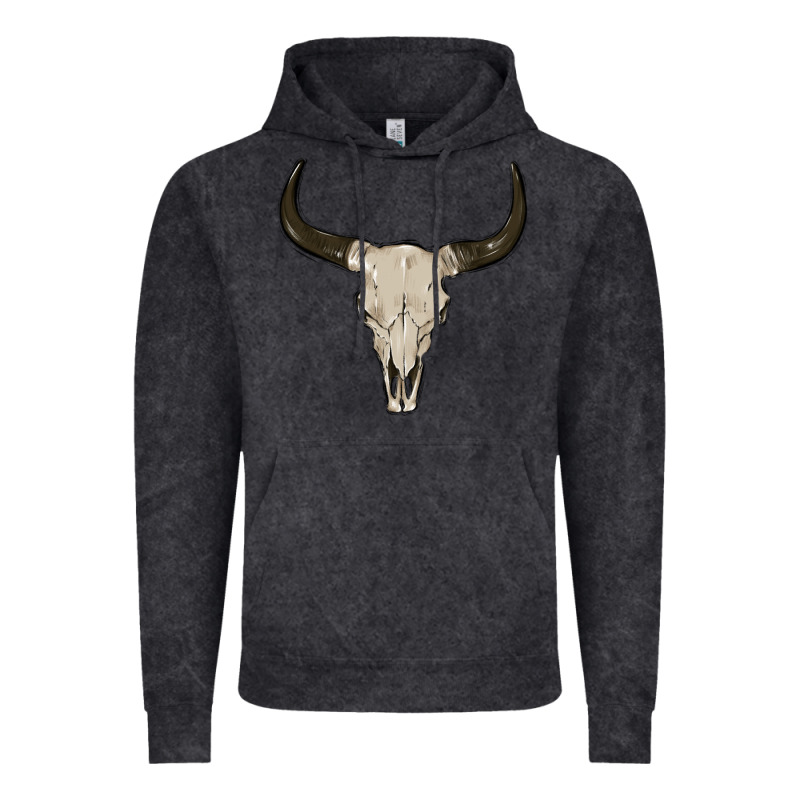 Cow Skul Vintage Hoodie by MaliasSmallBusiness | Teevron