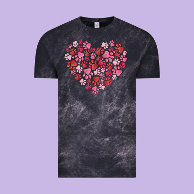 Dog Valentine Vintage Tee Designed By Maliassmallbusiness