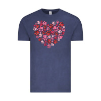 Vintage Denim dog valentine Vintage Tee - MaliasSmallBusiness